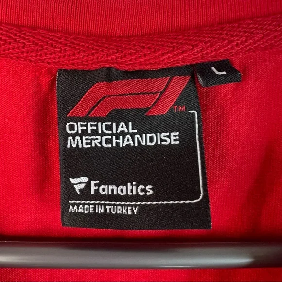 Formula 1 T-shirt fanatics Red black Tee shirt top - Picture 6 of 9